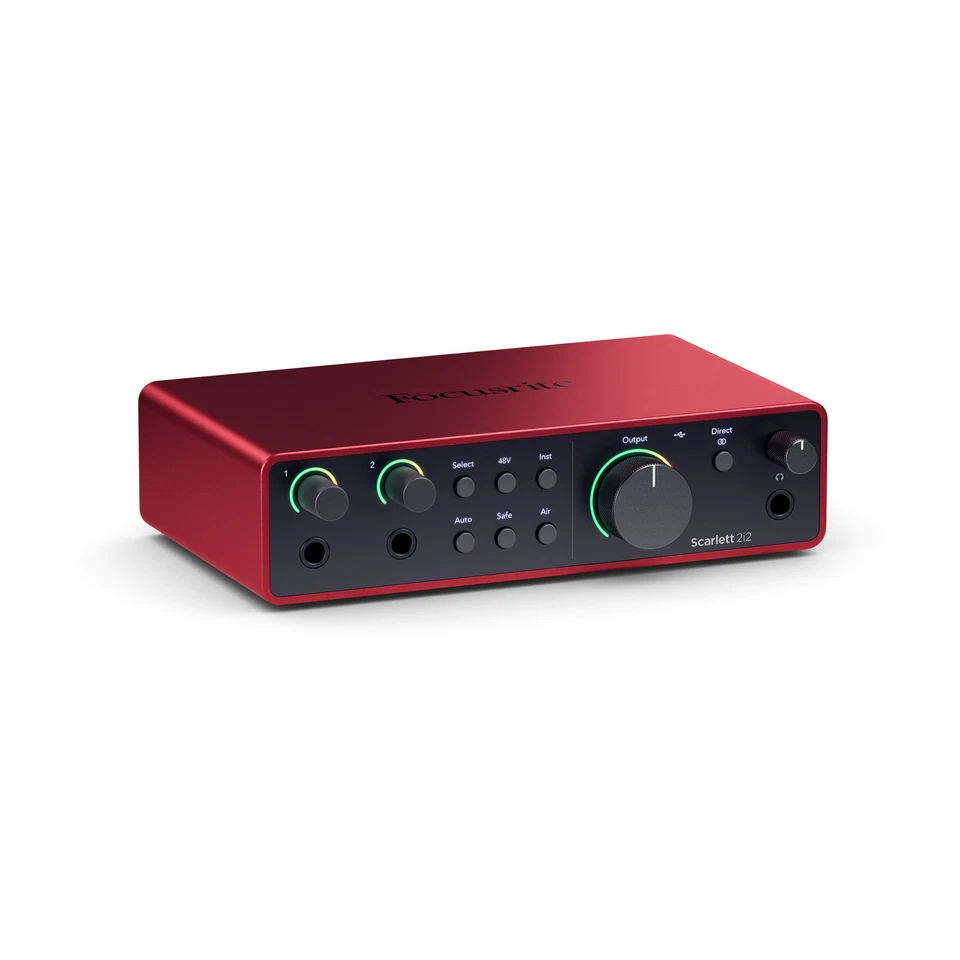 Focusrite Scarlett 2i2 4th Gen USB Audio Interface with Hi-Z Instrument - Image 4 of 4