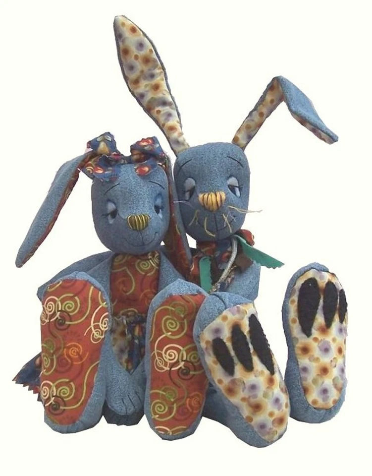 Rabbit, cat and mouse sewing pattern pack. All three patterns by pcbangles - Image 2 of 4
