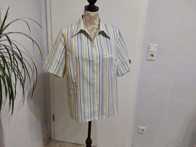 Bluse Gr.46, gestreift, Kurzarm von Fashion Classics für 8 