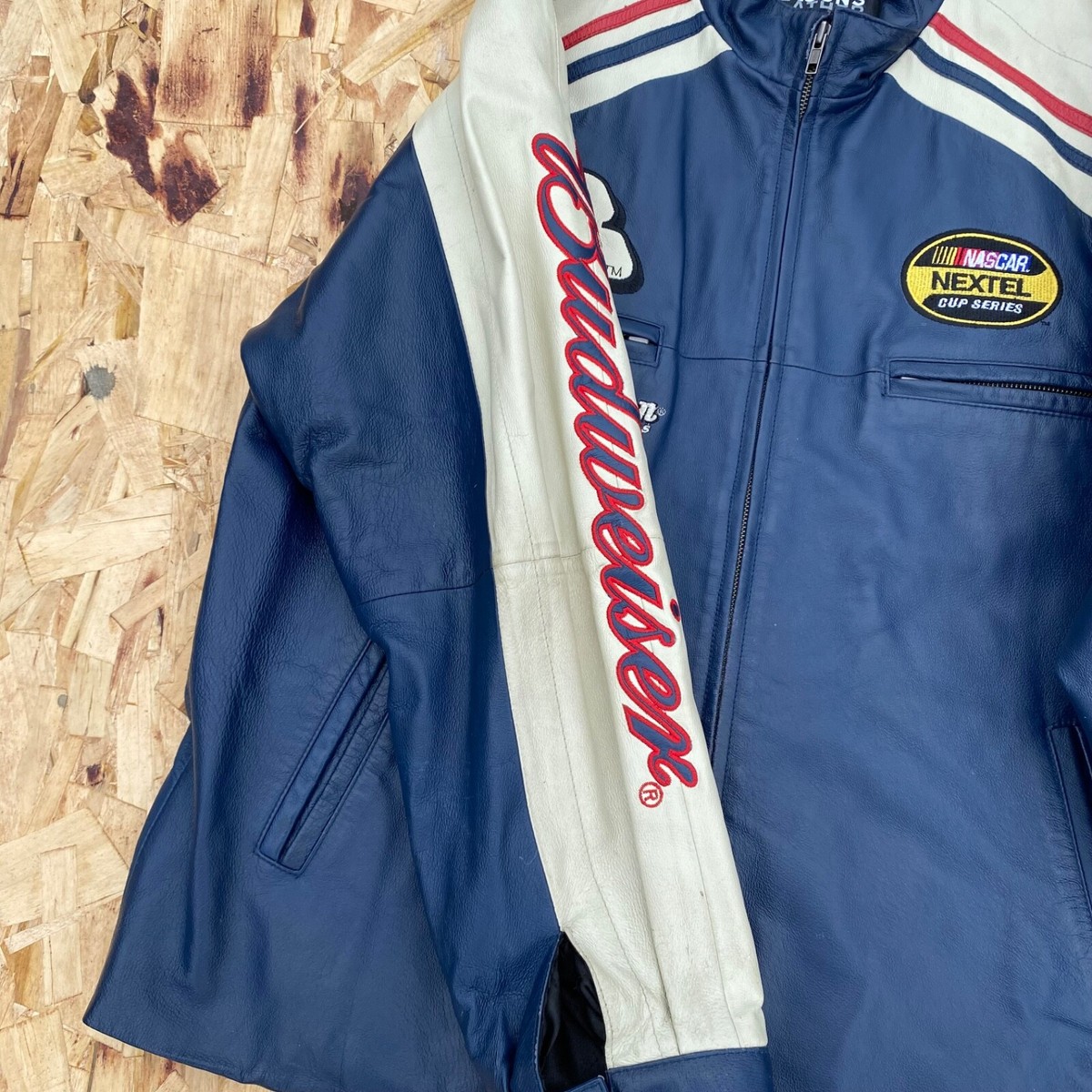 Wilsons Leather Nascar Jacket Long Sleeve Full Zip Dale