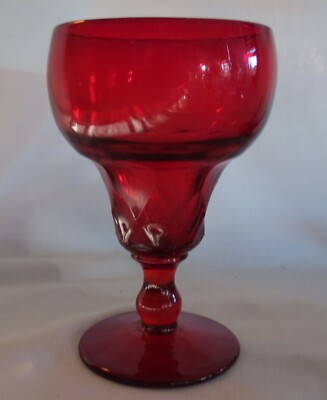 Fenton Georgian Agua Caliente Ruby Red 5 5/8  10 oz Water Goblet(s)