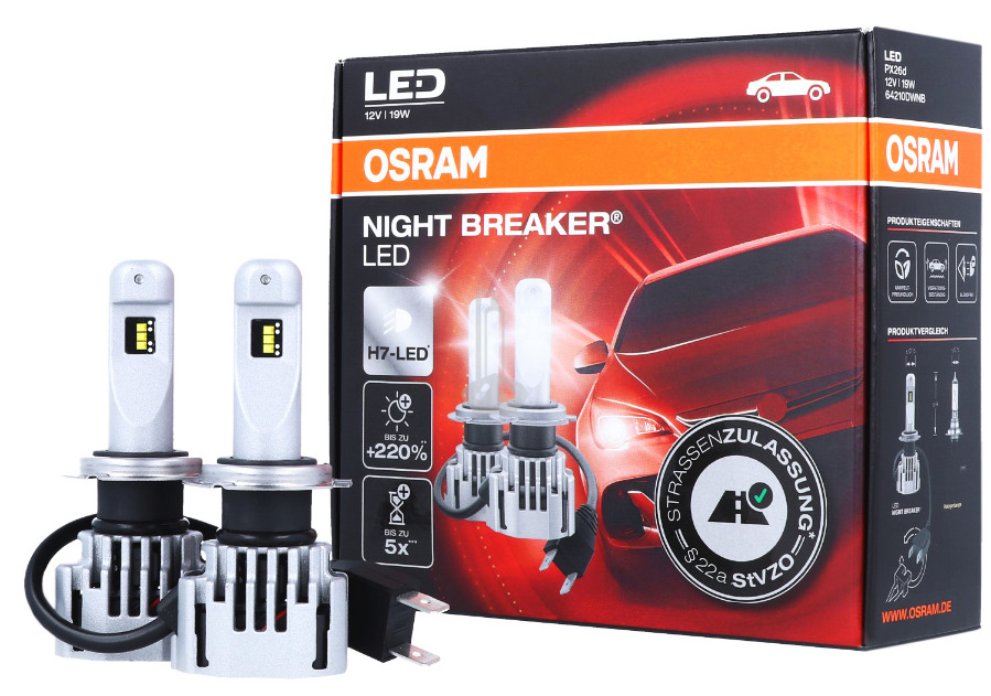 Transportere Frem unse OSRAM Night Breaker LED H7 Bulbs (2 pcs.) Next Generation Street Legal |  eBay