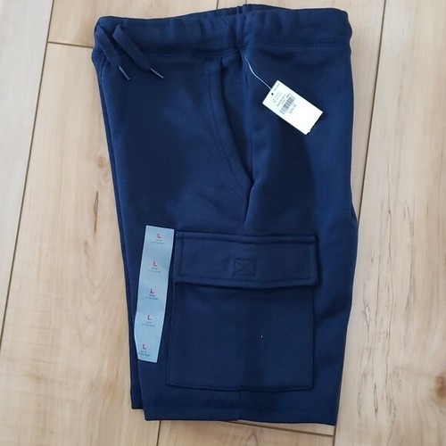 Old Navy - Fleece Cargo Jogger Shorts (at knee) - Youth L (10-12) - Picture 4 of 12