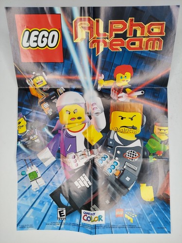 LEGO Alpha Team Nintendo Game Boy Color 2000 Poster P-CGB-BLPE-USA - Picture 4 of 9