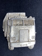 VINTAGE Semi Truck TRUCKER Belt Buckle Bergamot Brass Works 1978 Big Rig Hauler