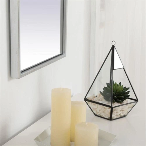 Elegant Decor Eternity 36" x 14" Contemporary Metal Frame Mirror in Silver - Picture 8 of 9