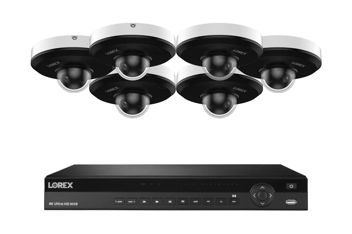 Lorex Elite Series 4K 16 Channel 4TB NVR  with 6 P2 (4MP) IP Mini PTZ Cameras 4X