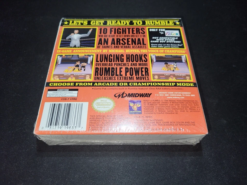Ready 2 Rumble Boxing 1 Midway Nintendo Game Boy Color BRAND NEW Sealed! - Image 2 of 4