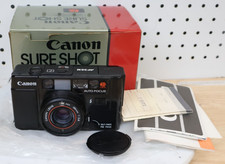 Vintage Canon AF35M Autoboy 35mm Film Camera 38mm f/2.8 Lens W/ Manuals Box