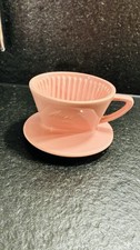 Schöner Alter Kaffeefilter Melitta 100 Porzellan Rosa Vintage