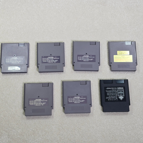 Lot Of 7 Nes Games: Dragon Warrior Tecmo Bowl Karnov Vindicators - Picture 9 of 10