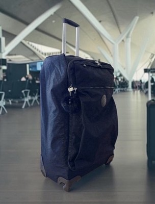 Kipling Darcey LARGE 29  Rolling Luggage Carry on Suitcase Black Embossed