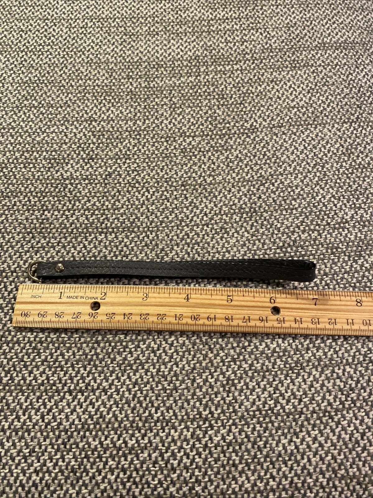 Kate Spade  Replacement Gray Leather  Wristlet Strap Zipper PullFor Wallet 6.75” thumbnail 4