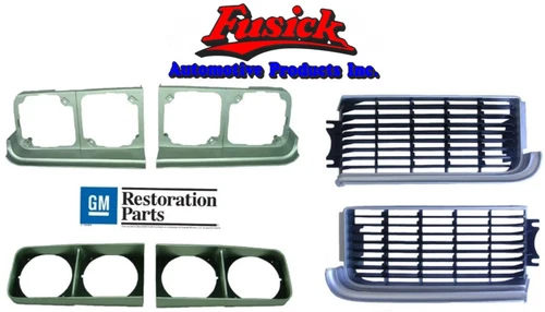 1969 Olds Cutlass 442 Grille Headlight Bezel & Headlight Housing Set