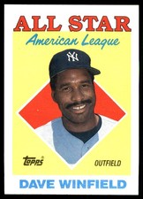 Dave Winfield 1988 Topps New York Yankees MLB READ FREE SHIPPING AutographDen
