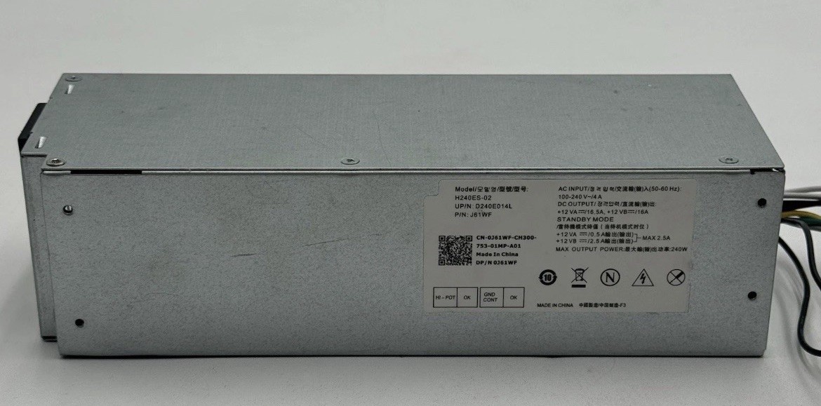 Dell Optiplex 3050 5050 7050 240W Power Supply 0GDWFH 0THRJK