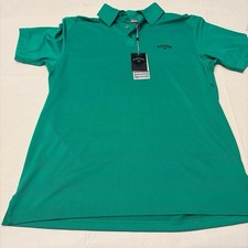 Callaway Opti-Dri Men s Green Stretch Golf Polo Shirt Collared Size L