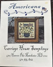 cross stitch pattern By Carriage House Samplings- Americana