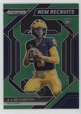 2024 Panini Prizm Draft Picks New Recruits Green Prizm JJ McCarthy #NR-JMY 0yl4