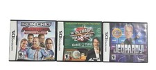 Lot Of 3 Nintendo DS Game Show Video Games Iron Chef America Jeopardy 5th Grader