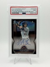 2023 Bowman Draft - Chrome Prospect Autographs Nolan McLean #CDA-NM Black...