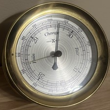 Vintage Howard Miller Ship's Barometer Weather Station Good Condition Germany