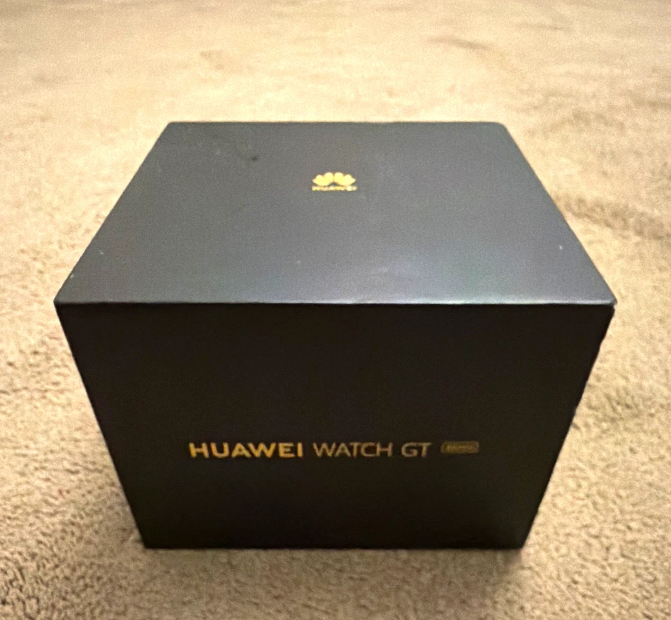 Huawei Watch GT 446mm Black Stainless Steel Smartwatch Silicone Band Touchscreen, photo 1 of 3