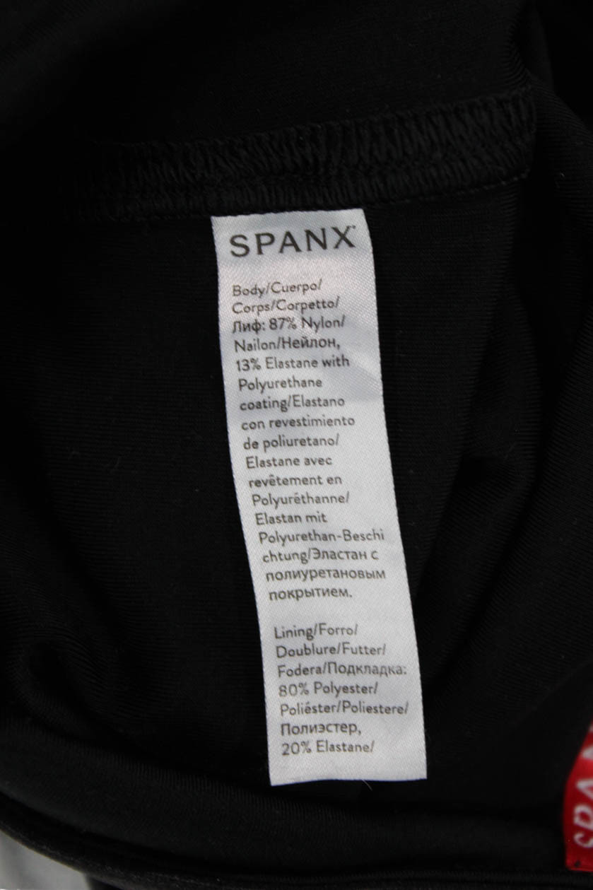 Spanx Womens Solid Activewear Ankle Leggings Blac… - image 4