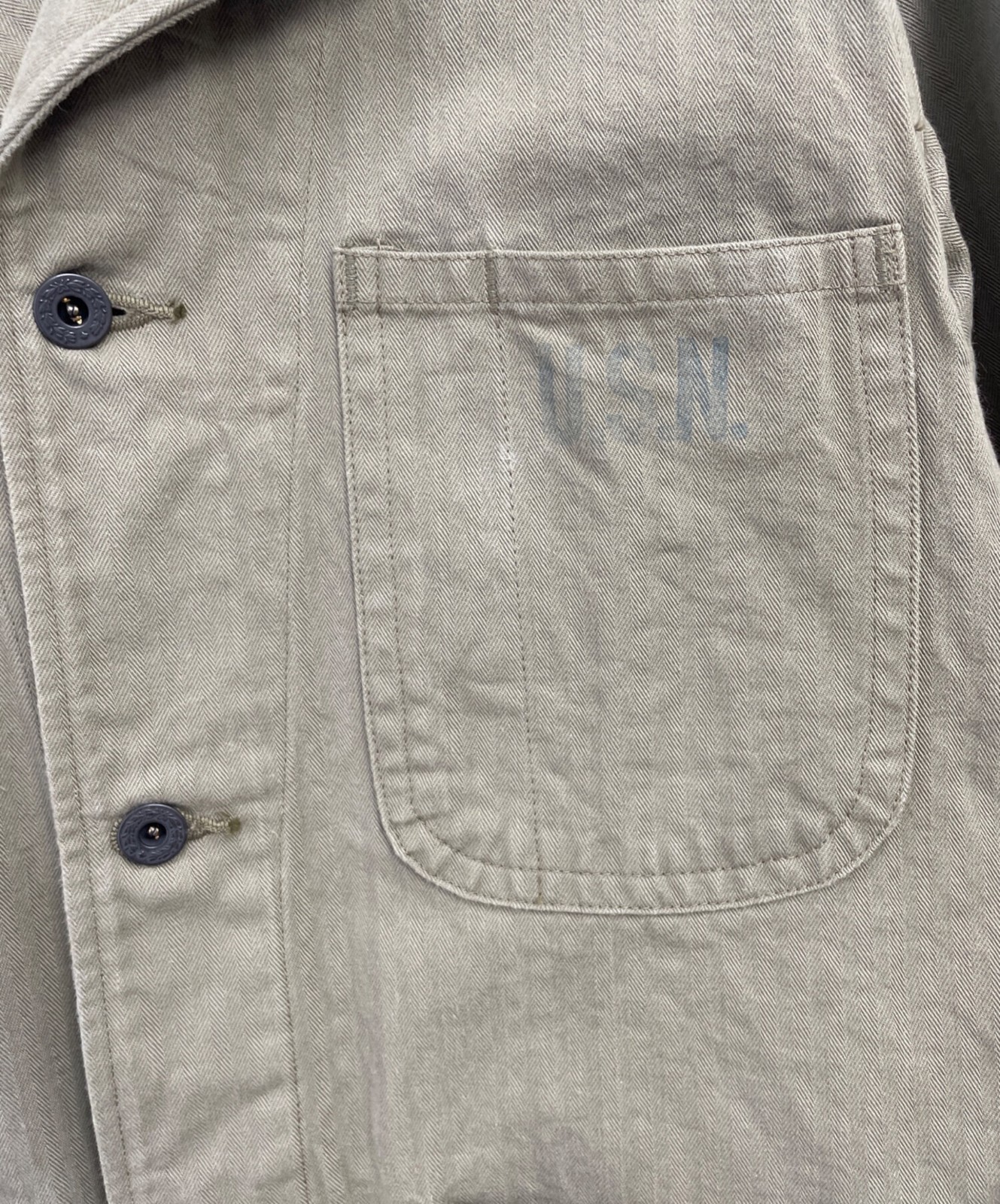 BUZZ RICKSON'S UTILITY JACKET Size: 36 Green Men … - image 8