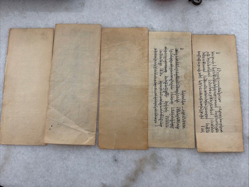 ALTE MONGOLISCHE TIBETISCHE BUDDHISTISCHE HANDGEZEICHNETE ANATOMIE DRUCKE 5 Stück - Bild 5 von 5
