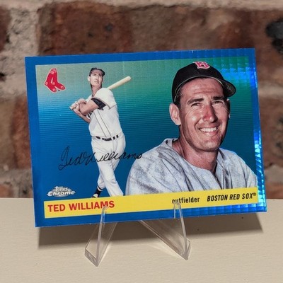TED WILLIAMS - 2025 Topps Chrome Platinum #351 RED SOX - Blue Prism Refractor