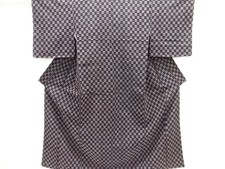 7683079: JAPANESE KIMONO / ANTIQUE KIMONO / TAISHO ROMAN STYLE / SILK / WOVEN AB