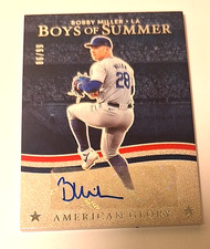 2025 Panini Boys of Summer American Glory Sigs #BM Bobby Miller XRc Auto #6/99