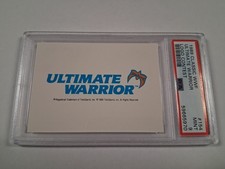 1989 (Not 1990) Classic WWF Ultimate Warrior Logo Card PSA 9 WWE WWF WCW RARE