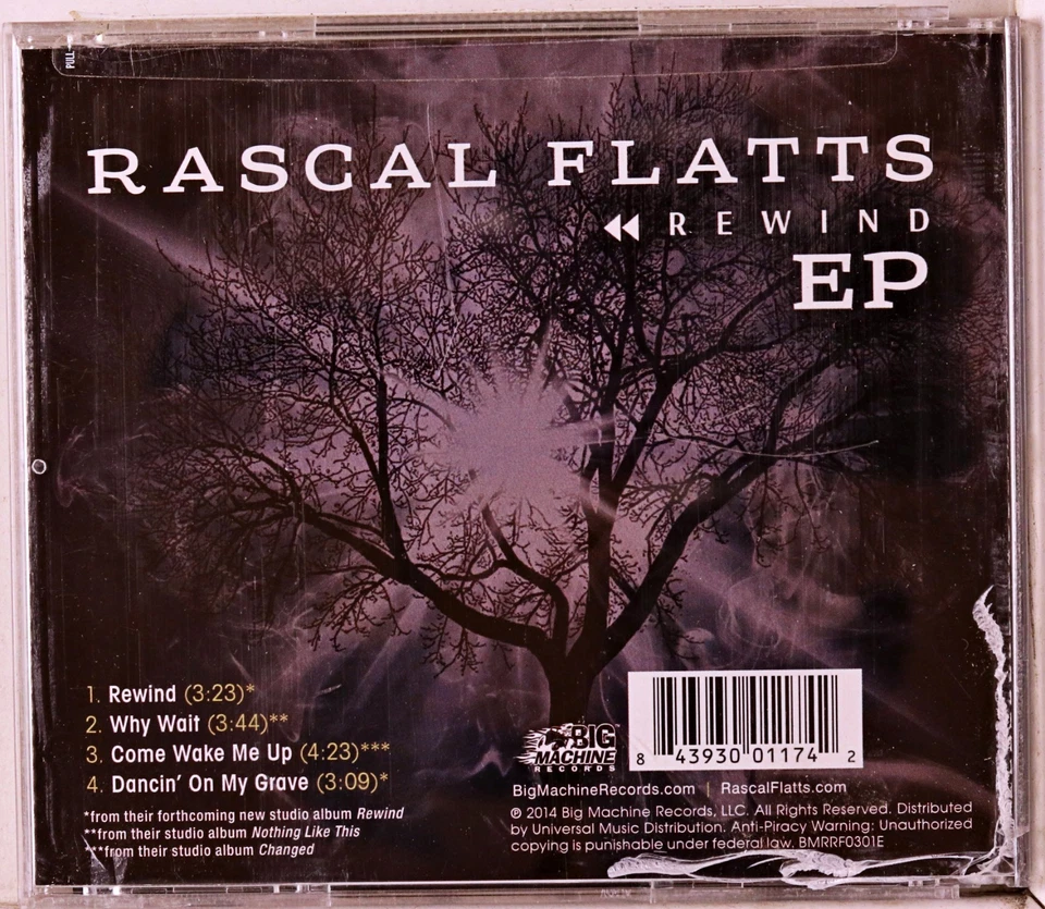 Rascal Flatts - Rewind (CD 2014) - Image 2 of 2