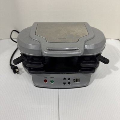 Hamilton Beach Dual Breakfast Sandwich Maker Model 25490 Stainless Tested