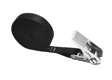 STAINLESS RATCHET ASSEMBLY TIE DOWN ENDLESS, BLACK 1"X10', 304 SS