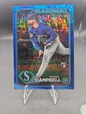 2024 Topps Series 1 Blue Holofoil #58 Isaiah Campbell /999 RC Seattle Mariners