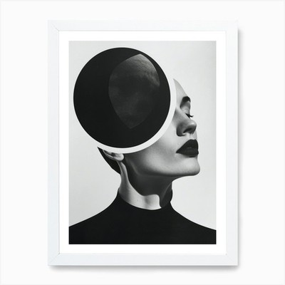 s/w Minimalismus als Fotografie Kunst P gerahmtes Wandbild Poster Leinwanddruck Bild