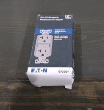 Eaton Wiring Devices (GF20GY) - ETN ST GFCI 20A 125V GY - 1EA NEW G