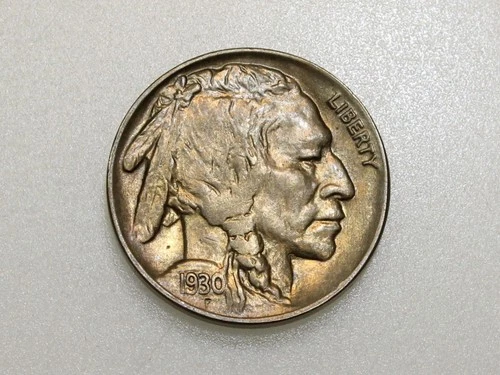 1930-P 5C BUFFALO NICKEL FIVE CENT PIECE CH/GEM BU
