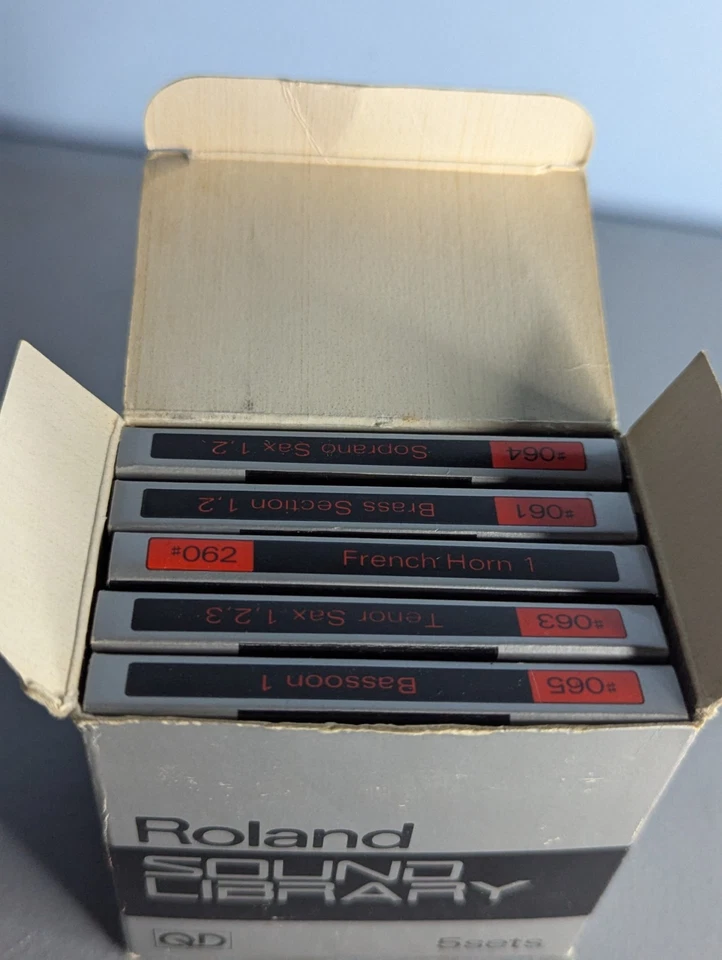 Roland Sound Library QUICK DISK (QD) L-111 BRASS & WIND Vol 2 #061-#065 Sets  - Image 4 of 4