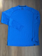 Patagonia Shirt Mens Large Blue Capilene 1 Silkweight Crew Base Layer