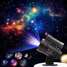 Portable Mini Galaxy Projector Wall Light with Rechargeable Battery Operated Pla