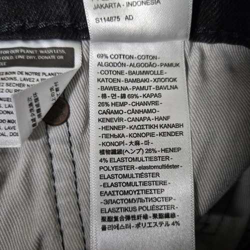 NEW Levi’s Premium 511 Slim Fit Black Selvedge Denim Mens 34x30 Jeans $128 - Picture 6 of 12
