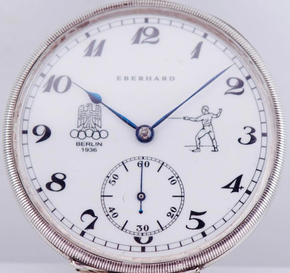 Antique Eberhard Award Pocket Watch for 1936 Berlin Olympic Game Fencing Prize - Image 2 of 4