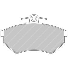 Satz Bremsbeläge Bremsklötze vorne für VW Caddy 2 9K9A 9K9B Corrado 53I | 242
