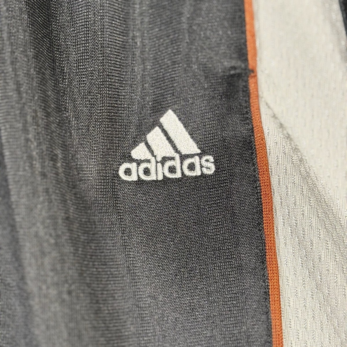 Vintage 90s Adidas Shiny Track Pants Mens Medium Black White Snap