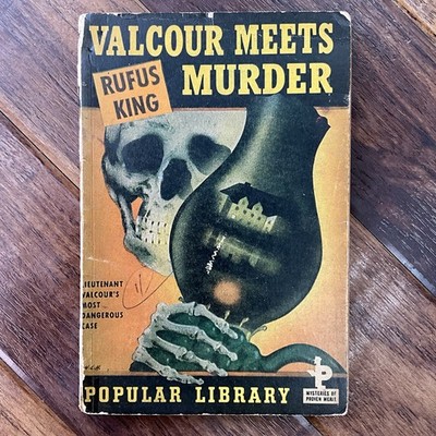 Valcour Meets Murder - Rufus King - 1944 Popular Library Mystery PB - Rare