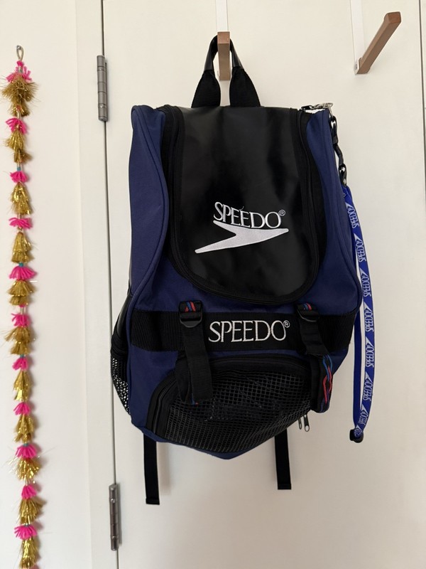 Vintage Speedo Backpack | Blue & Black | 1990s 